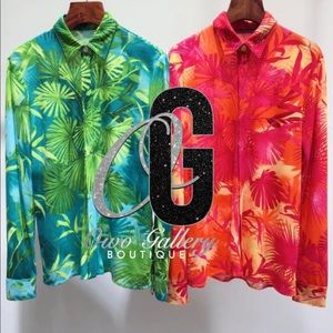 Two piece satin blouse with leggings